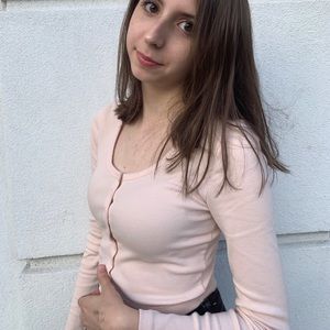 Light pink crop top